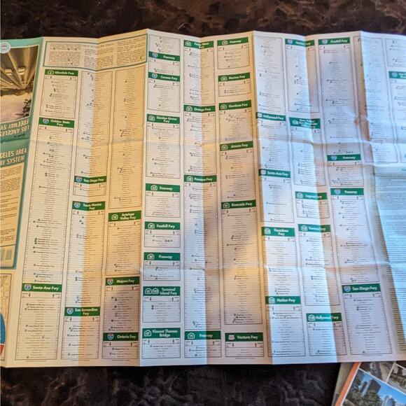 Vintage Lot 5 1990s 90s Southern California Roadmaps Vtg Paper Maps AAA Ephemera - Picture 12 of 16